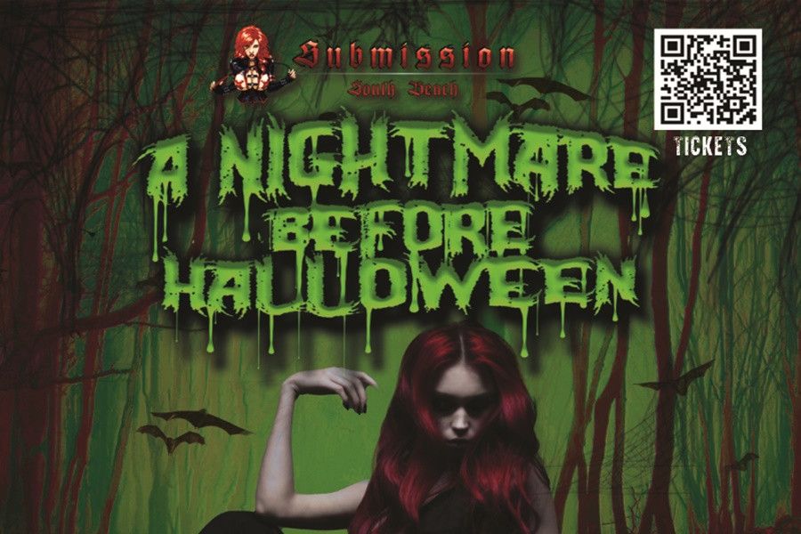  Submission Events Presents " A Nightmare Before Halloween" on Saturday October 22nd at Stache. This is Our Annual Halloween Event and we expect everybody to be in costume. This beautiful venue is centrally located & has two floors. <br> <br>Music By: <br>Danny Bled <br>Lindersmash <br>MR. Satan <br>Alessa <br> <br>Performers: <br>Black Doll <br>Succubus Pup <br>Sapphire Snow <br>ElecTrish <br>Okami Moon <br>Hell Cat <br> <br>Fire Performer: <br>Serenity Lynn <br> <br>Hosted By: <br>Robert Frost <br> <br>Door Diva: <br>Tattu Dolly <br> <br>BDSM Equipment By: <br>LeatherLee N. Manning <br>Jara Gross- Fitzgerald <br>George Rickman <br> <br>Photography By: <br>Migs <br>Static Realms <br> <br>Dress Code: <br>Halloween Costumes <br>Fetish Attire <br>Gothic wear <br> <br>Sponsored By: <br>SDC.com <br>Spunk Lube <br>Guilty Pleasures-Hollywood <br>Static Realms <br>Metal Envie <br> <br>$20 In Shops <br>$20 On Line <br>$30 At The Door <br> <br>The Fashion Police will be giving out $40 citations to those who aren't creative with the dress attire. Gents please dress the part as this isn't a Vanilla promotion unlike the rest of the world. <br> <br>Doors Open At 10pm <br>Happy Hour 10pm -11pm <br>21 & Over <br> <br>No teenagers please and If you like you could go to other like minded events that cater to 18+ so no kids please!!!!!!! <br> <br>No Camera phones as we have our in house photography team to captivate the night. 