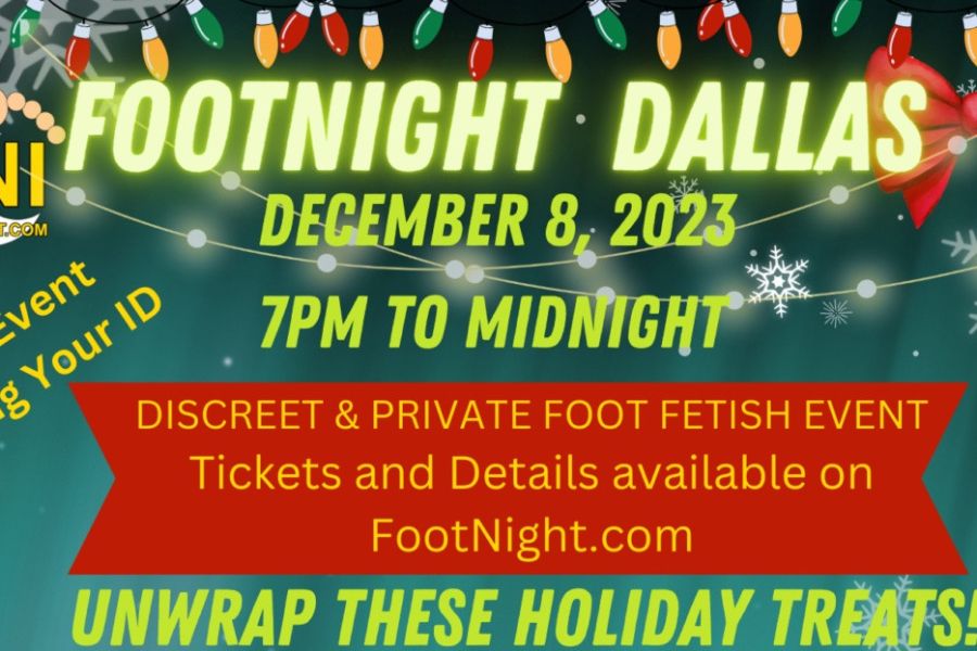  Dallas FOOT Fetish PARTY Private & Discreet Entry <br> <br>Tickling****Trampling****Foot Massage**** <br> <br>MAKING DREAMS COME TRUE, TWO FEET AT A TIME! <br> <br>Open play spaces in a two level private venue, for you and the model of your choice <br> <br>APPROVED MODELS WILL BE LISTED WITH PHOTOS THE WEEK OF EVENT. 